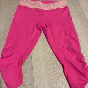 Lululemon Athletica Pink Capris